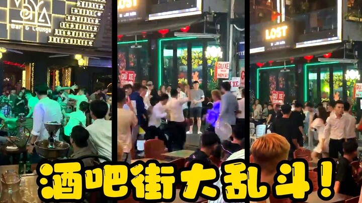 Over here, Vietnamese gangsters are engaged in a street brawl! Over there, someone swings off a clif