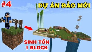 (Minecraft One Block) | DỰ ÁN MỚI CHUỒNG GẤU TRÚC VÀ ĐẢO MÌNH LẠI LÊN LV mới #4