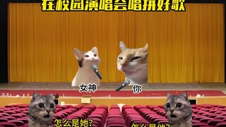 当你和女神一起在校园演唱会唱拼好歌