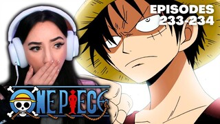 STRAW HATS VS FRANKY FAMILY! | One Piece Episode 233 & 234 Reaction