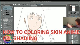 How To Colouring Skin Anime Cel Shading | Clip Studio Paint