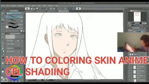 How To Colouring Skin Anime Cel Shading | Clip Studio Paint - Bilibili