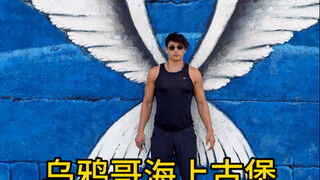 “文明其精神 野蛮其体魄”乌鸦哥红海湾先扫两条街#乌鸦哥 #张耀扬 #深圳乌鸦 #八神鸭