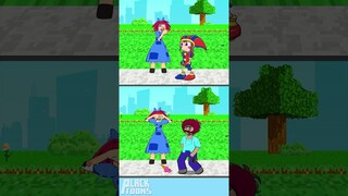 Do You Like Pomni Or Steve? Challenge! | The Amazing Digital Circus | Funny Animation #shorts #pomni