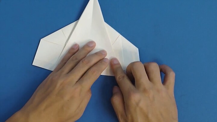 Metode lipat alternatif pesawat kertas imitasi! Pesawat Kertas Simulasi Ekor & Nozzle Vertikal yang 
