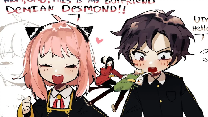 วันที่ของอันย่า Spy x Family พากย์การ์ตูน อันย่า x เดเมียน