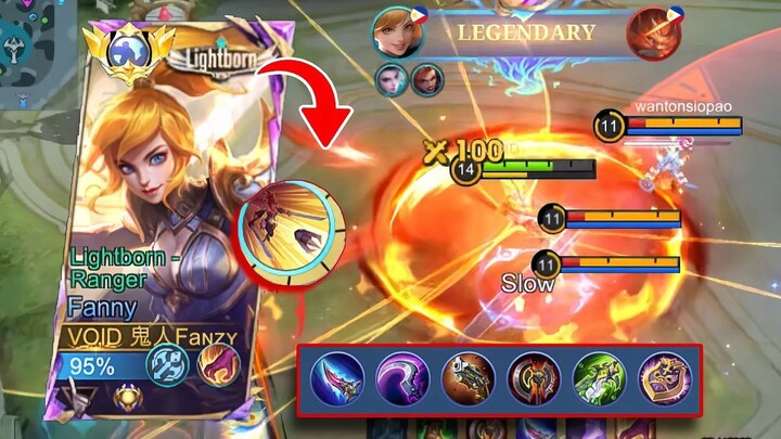 YOU’RE USING FANNY WRONG  PERFECT BUILD & EMBLEM REVEAL  FULL GAMEPLAY FANNY