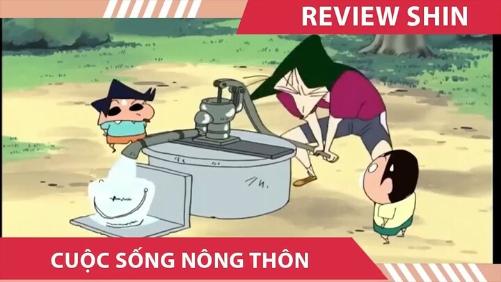 shin cậu bé bút chì ,  SHIN THƯỞNG THỨC MÌ TRÔI ỐNG TRE