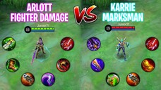 Arlott Damage Vs Karrie Speed Damage