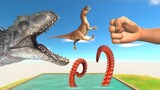 Who Will Catch the Food From Super Punch - Animal Revolt Battle Simulator