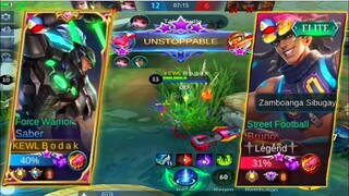 ENEMY PICKED MY BRUNO!!! - BEST SABER BUILD 2021 - Top Global/Philippines Saber - Master Bodak MLBB