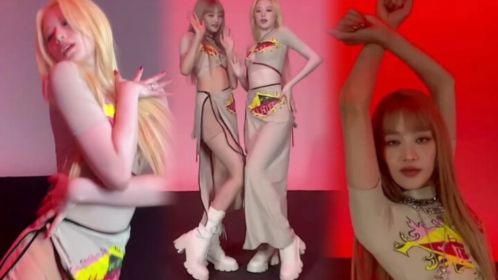 [I was pushed up] MINNIE & Ye Shuhua "NXDE" dance challenge 221021