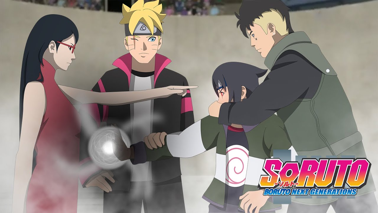 Naruto Pasa El Día Junto A Boruto Y Promete Protegerlo, Sarada Y Boruto  Juntan Sus Rostros [60FPS] 