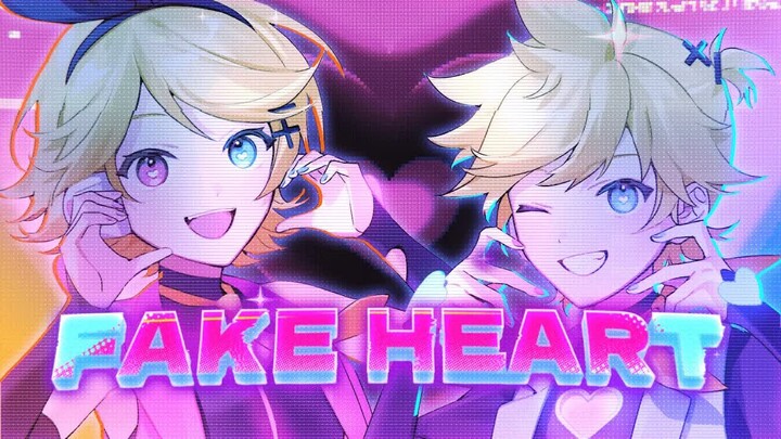[Subtitle CC Mandarin] [Kagamine Rin, Len] FAKE HEART [KIRA×Asteroid]