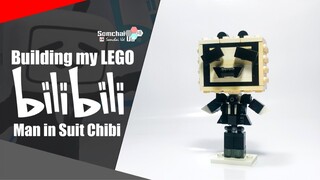 Building my LEGO Bilibili TV Man in Suit Chibi | Somchai Ud