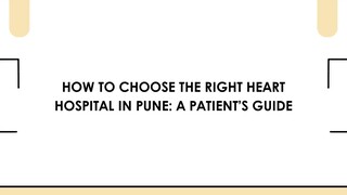 How to Choose the Right Heart Hospital in Pune