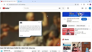Cách TẬP NÃO thành THIÊN TÀI _ Minh Triết _ Khoa học - YouTube - Google Chrome 2