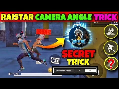 RAISTAR CAMERA ANGLE TRICK 📷 | WITH HANDCAM | HOW TO DO RAISTAR CAMERA ANGLE TRICK IN FREE FIRE