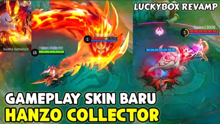 GAMEPLAY SKIN BARU HANZO COLLECTOR & LUCKYBOX ZHASK REVAMP ! GELO EFEK NYA