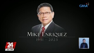 GMA - 24 Oras: Mike Enriquez passes away at 71 [29-AUG 2023]