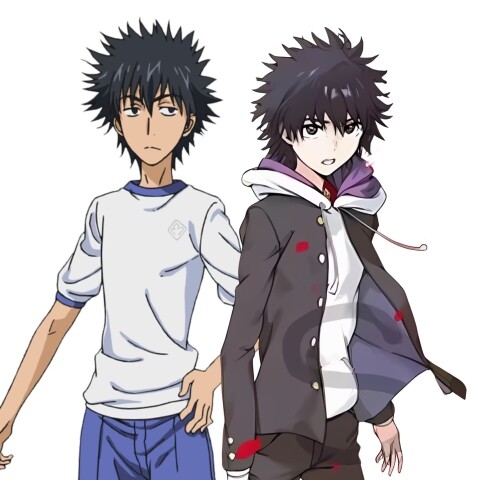 The difference between Kamijou Touma's appearance in the anime and novel
