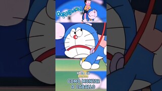 Nobita lo monta 🐎 | Doraemon #shorts  😂