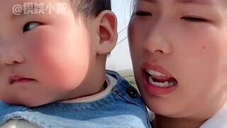 Kid: Watch me pull off a little trick—now the whole family is happy!
