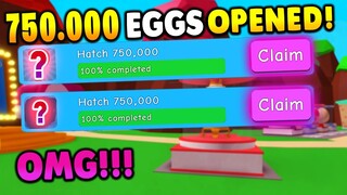 Claiming the NEW 750.000 EGG PRIZES in Bubble Gum Simulator