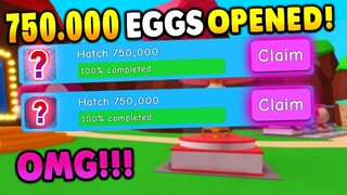 Claiming the NEW 750.000 EGG PRIZES in Bubble Gum Simulator