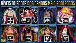 TRIPULAÇÕES MAIS PODEROSAS NÍVEIS DE PODER (DESDE ROCKS ATÉ HOJE) | ONE PIECE | Nerd Sensei