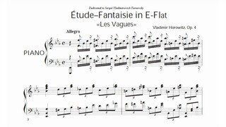 Vladimir Horowitz - Etude-fantaisie in E-flat major "Les vagues" (audio + sheet  music)