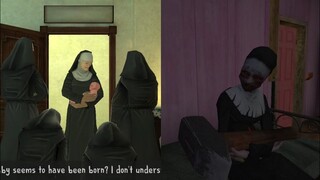 Evil Nun Carrying Her Weapon and Baby Rod