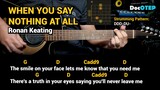 When You Say Nothing At All - Ronan Keating (1999) Easy Guitar Chords Tutorial with Lyrics Part 2