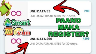 TIPS KONG PAANO MAKA REGISTER NG UNLIDATA SA SMART SIM