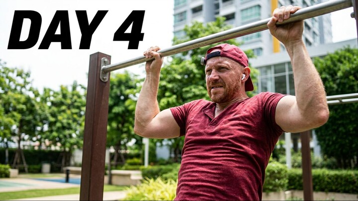Day 4. Training muscle up with ribbon