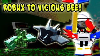 SPENDING $$9000$$ ROBUX TO BUY A VICIOUS BEE IN BEE SWARM SIMULATOR
