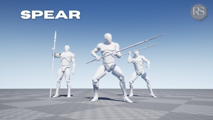 Spear_MocapAnimPack 长矛动作捕捉动画包- UE
