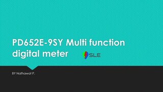 PD652E-9SY Multi function digital meter(SLE)