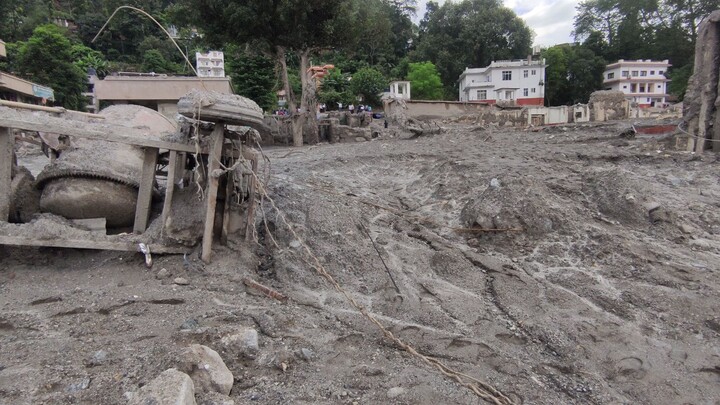 Rasuwa Flood effect in Bidur nagarpalika