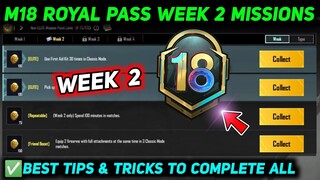 M18 WEEK 2 MISSION 🔥 PUBG WEEK 2 MISSION EXPLAIN 🔥 M18 ROYAL PASS WEEK 2 MISSION 🔥 RP MISSION WEEK 2