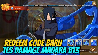 DAMAGENYA NGERI! UPGRADE Star MADARA Jadi B13 & Redeem NEW GIFTCODE - BATTLE KONOHA HVN