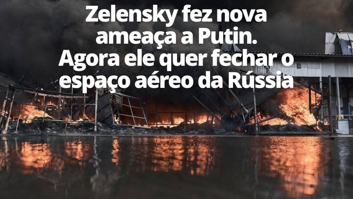 Enquando Zelensky faz ameaças, Putin bombardeia Kiev todas as noites