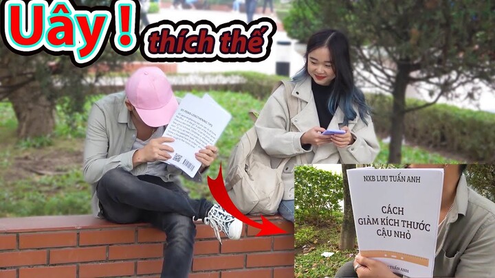 Cho Em Đọc Với - CẬU NHỎ CHIM NHỎ P2 | FUNNY BOOK COVER PRANK 2