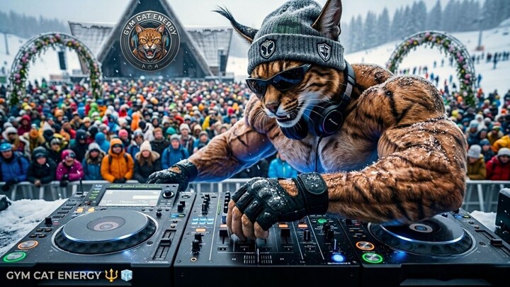 BRAZILIAN BASS WORKOUT MIX 🧊 Winter Edition | Gym Cat Energy (AI Music / BGM)
