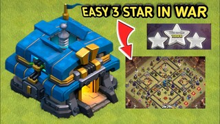 TH12 EAST 3 STAR IN WAR INCREDIBLE ATTACK | CLASH OF CLANS