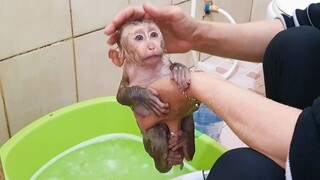 Lovely Baby Liheang Look Very Cute After Bathing