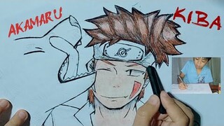 How i draw Kiba Inuzuka and Akamaru of Naruto animation | Sketch Drawing |Hejir art's
