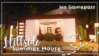 Roblox Bloxburg - No Gamepass Hillside Summer Modern House - Minami Oroi