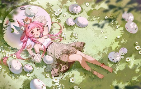 [Live wallpaper] It's a little fox who is leisurely on the grass~