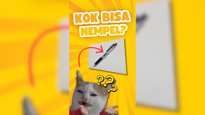 Kok bisa pena nempel ke dinding tanpa lem??